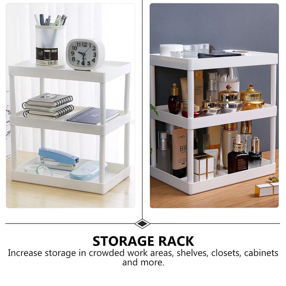 

1Pc Desktop Triple-layer Storage Rack Multifunction Kitchen Sundries Rack