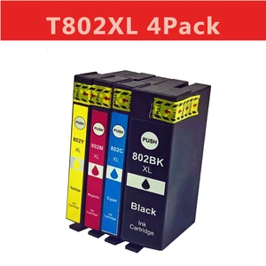 epson ink 802xl 802 t802xl t802 compatible cartridge to use with workforce pro wf 4740 wf 4730 wf 4720 wf 4734 ec 4020 ec 4030 free global shipping