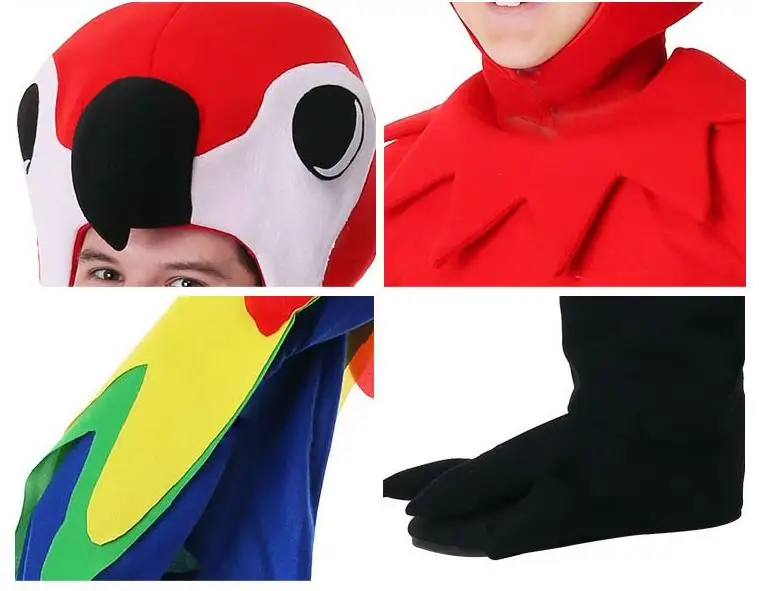 

IREK Halloween Costume Adult Children Rio Adventure Macaw Costume Cosplay Party