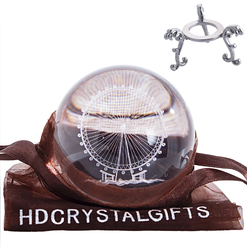 H& D 9 видов стилей 3D лазерный хрустальный шар с гравировкой фигурки 60 мм целебный стеклянный шар Сфера коллекционный домашний свадебный Декор подарок ремесло