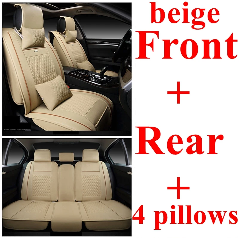 beige luxury Dingdian чехол для автокресла для citroen ds4 ds5 c-crosser кактус c4 ds6 c2 c3 c5 c6 c4L Пикассо c4 aircross c-xr Триумф автостайлинг - Название цвета: beige luxury