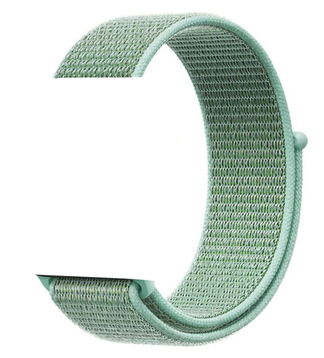 green Nylon Аксессуары для часов W54 IWO 8 умные часы Красочные 42 мм силиконовый стальной ремешок W54 IWO8 женские умные часы ремешки - Цвет: green Nylon