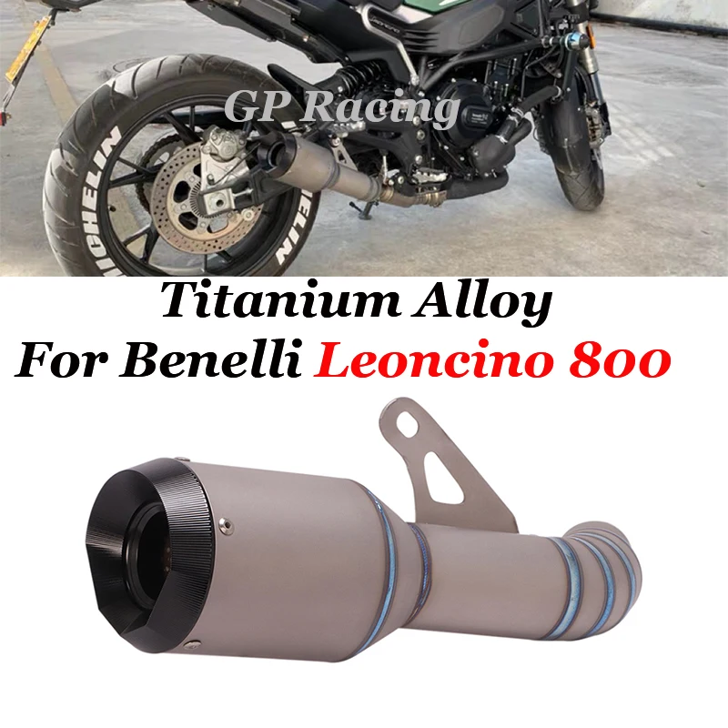 

Титан сплав слипоны Для Бенелли Leoncino 800 мотоцикл Системы GP выхлопной Escape изменить средняя Соединительная труба из углеродного волокна глуш...