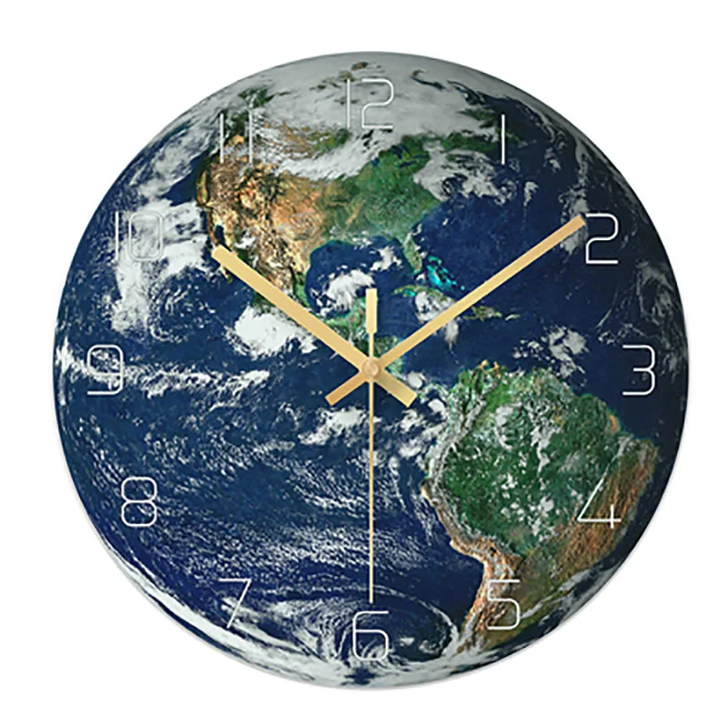 Стеклянные бесшумные настенные часы Креативный Современный дизайн 3d