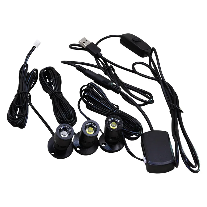 Мини Светодиодный точечный светильник 1 Вт 5 В USB с регулируемой яркостью