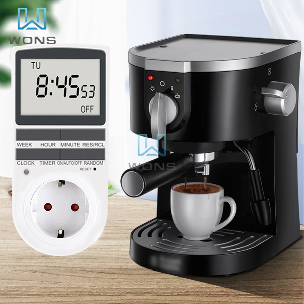 Розетка с таймером большой экран программируемый планшетофон переключатель ЕС