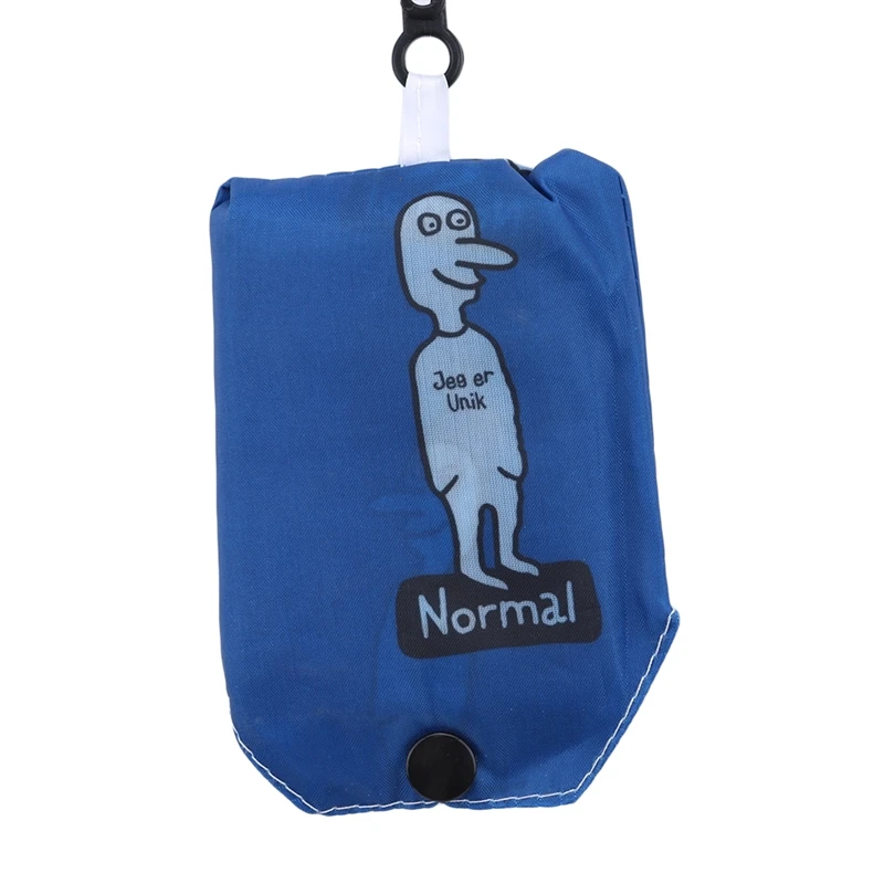 

Thick Magic style Nylon Large Tote ECO Reusable Polyester Portable Shoulder Handbag Cartoon Folding Pouch Shopping Bag Foldable
