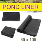 Прокладка для пруда из ПЭНД, водонепроницаемый, сверхпрочный Ландшафтный чехол для садового бассейна, материал для подкладки водопада, 5 футов x 10 футов1,5x3 м