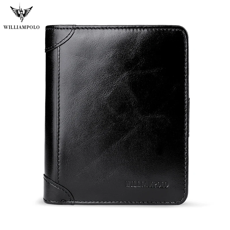 Мужской кожаный кошелек WILLIAMPOLO с отделением для карт PL278|male purse|leather wallet pursepurse men |