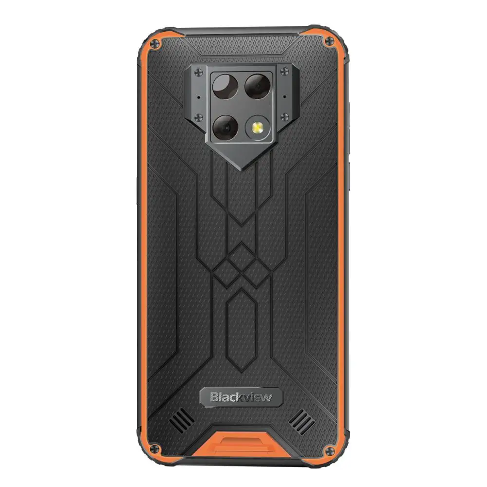 Blackview BV9800 Pro Водонепроницаемый первый в мире смартфон с тепловизором 6 ГБ+ 128 Гб MT6771 Восьмиядерный 48мп Android 9,0 NFC 6580 мАч - Цвет: Оранжевый