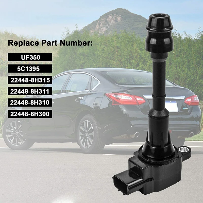 4Pcs Ignition Coils Replacement Car Accessor for 02-08 Nissan Teana X-Jun 2.5L L4 UF350 22448-8H315 | Автомобили и мотоциклы