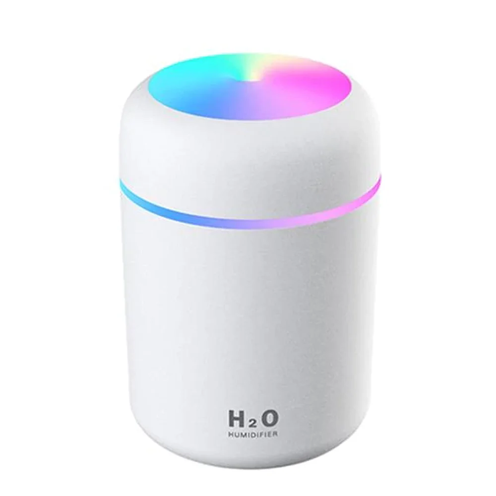 

300ml Portable Air Humidifier Ultrasonic Aroma Essential Oil USB Diffuser For Car Home 7 Colors Night Light Purifier