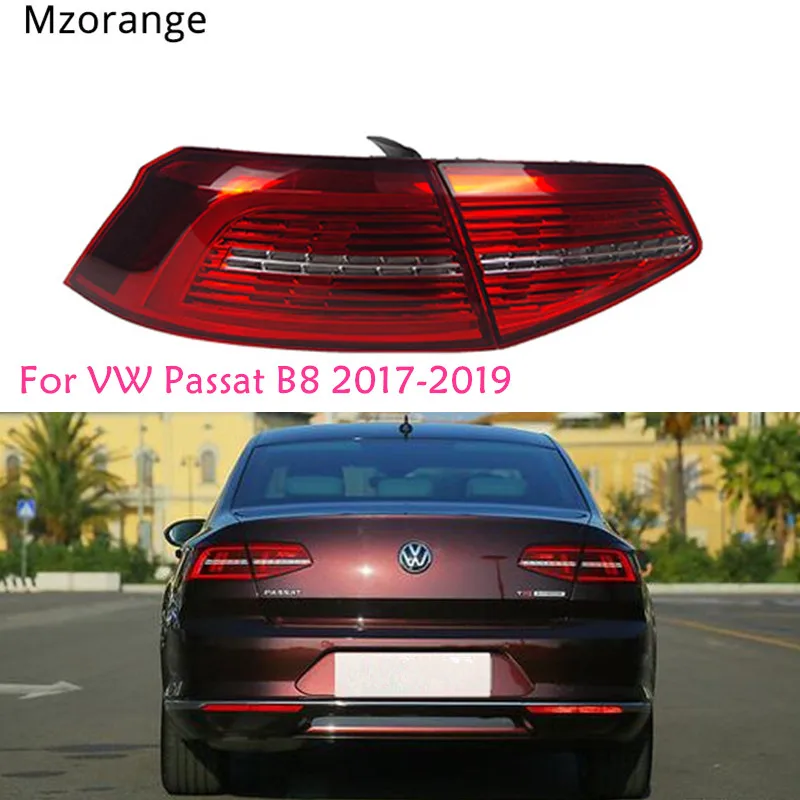 MZORANGE задние фонари для VW Passat B8- Eur Verson задние фонари светодиодный DRL ходовые фары, противотуманные фары ангельские глаза задняя парковка