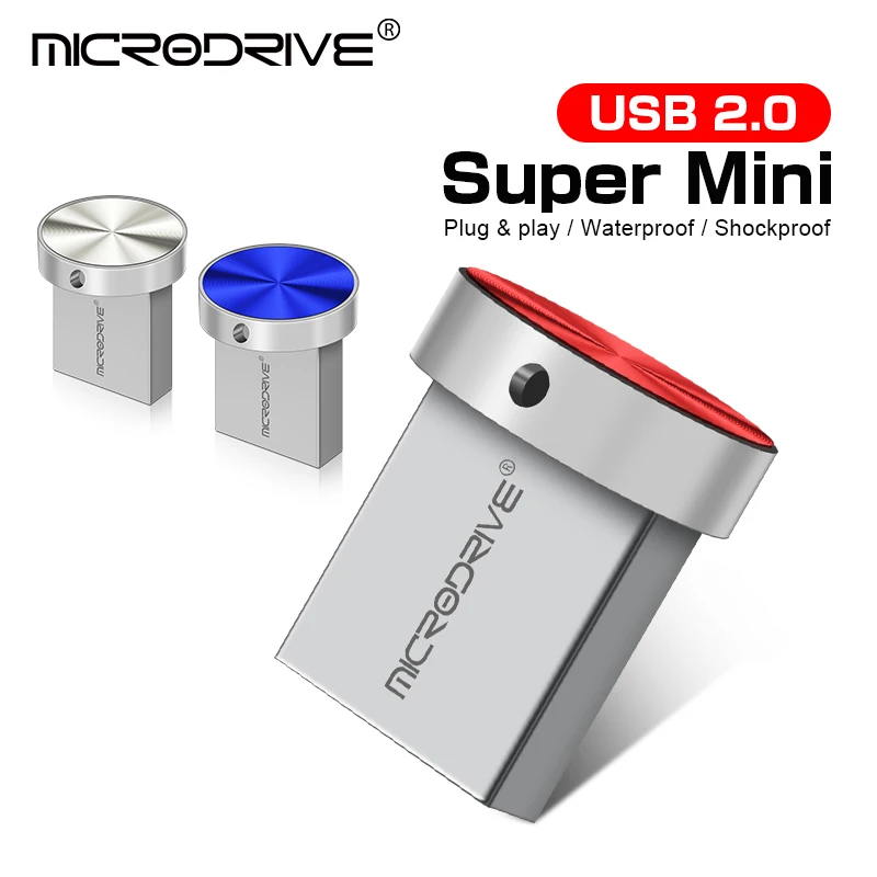 

3 Color Mini Tiny 128GB Pendrive Metal USB Flash Drive 4GB 8GB 16GB 32GB 64GB usb stick Pen Drive USB 2.0 Memory Stick U Disk