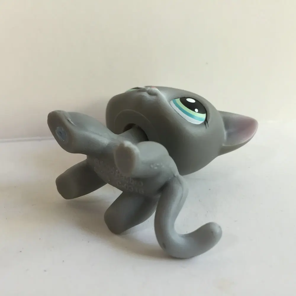 Короткие волосы для кошек маленькие животных детские серые синие глаза фигурка