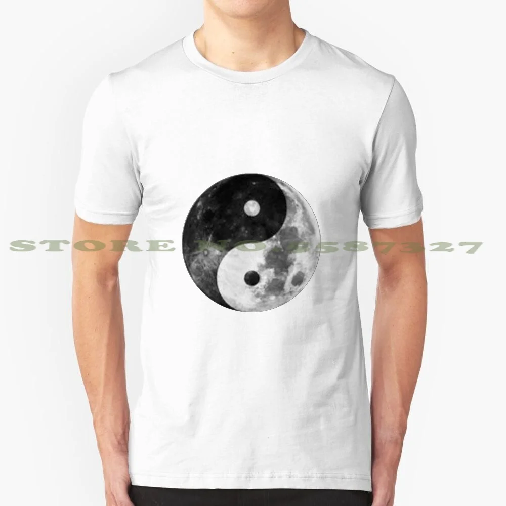 Черно-белая футболка Moon Yin Yang для мужчин и женщин радуга Хамса Инь Ян мир Йога