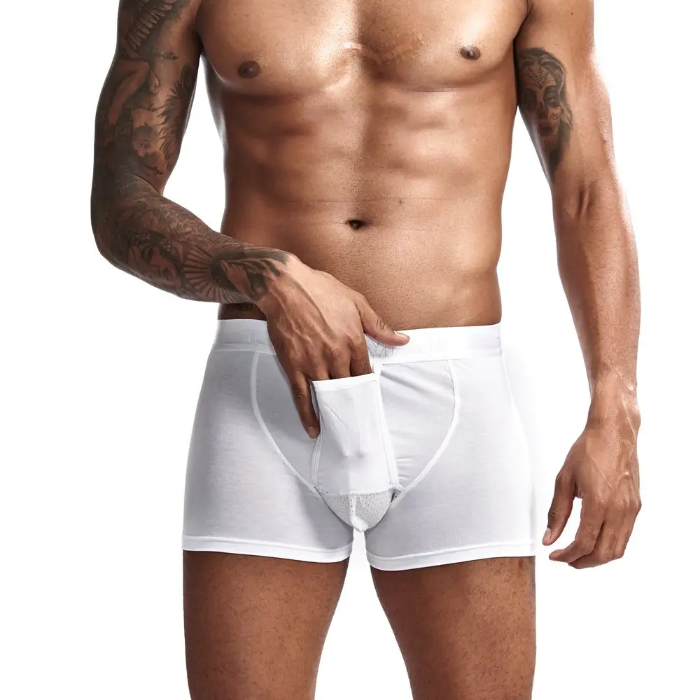 JOCKMAIL модал Мужское нижнее белье боксершортики сетка Мошонка уход капсула функция молодежное здоровье сеульская выпуклая разделительная пестрые трусы