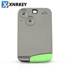 XNRKEY 2-кнопочный пульт дистанционного управления для Renault Laguna карточный ключ с зеленым лезвием без слова без логотипа