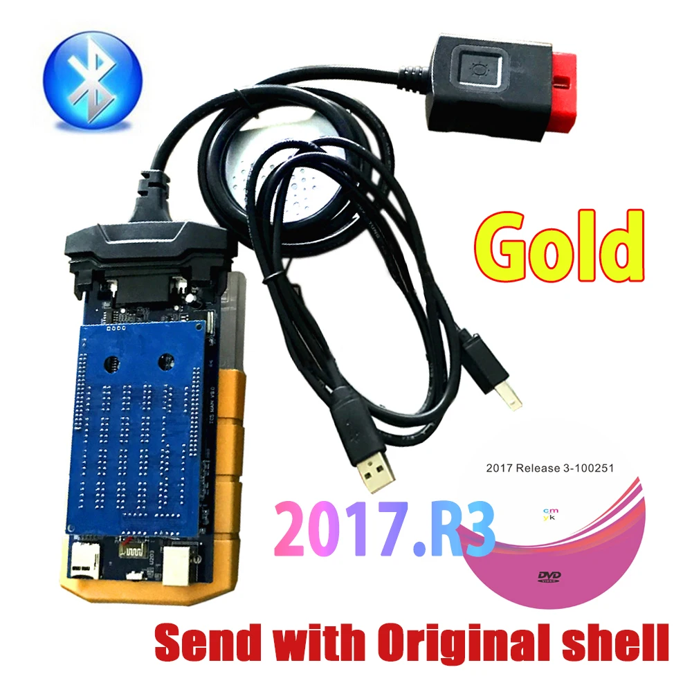 Золотой цвет! 2017.r3 генератор ключей на компакт диске vd ds150e cdp pro с Bluetooth