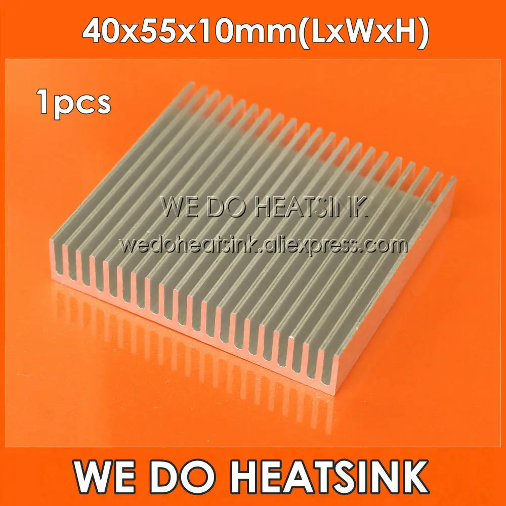 1 шт. алюминиевый радиатор для светодиодов 40x55x10 мм|aluminum heatsink radiator|aluminum heatsinkradiator