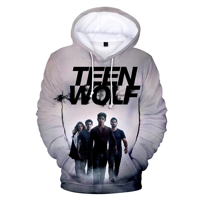 Толстовки для мужчин и женщин одежда 2021 толстовка с капюшоном Teen Wolf 3d мужская