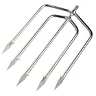 Рыболовная вилка с зубцом из нержавеющей стали, аксессуар для ледокола, снасти