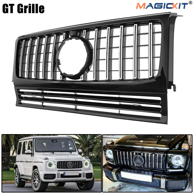 Решетка радиатора MagicKit GTR для Mercedes Benz W463 G Wagon G550 G500 G350 G63 90-2018 высокое качество