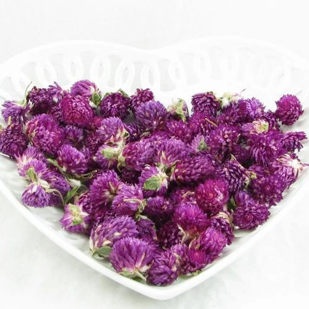

100g Free Shipping Natural Dried Purple Gomphrena Globosa Flower Buds Globe Amaranth Flower Buds