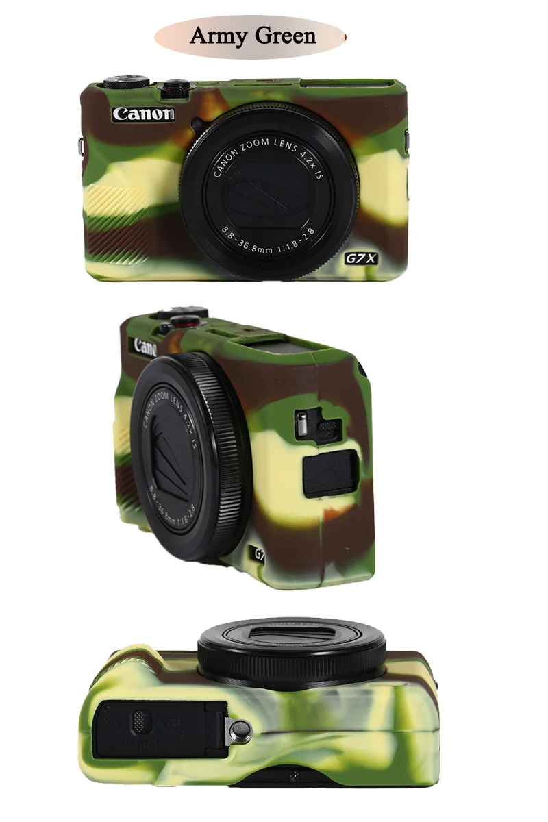 Красивая видеокамера для камеры Canon G7XII G7X II G7X mark 3 G7X III G5X II силиконовый чехол резиновый чехол для камеры защитный чехол