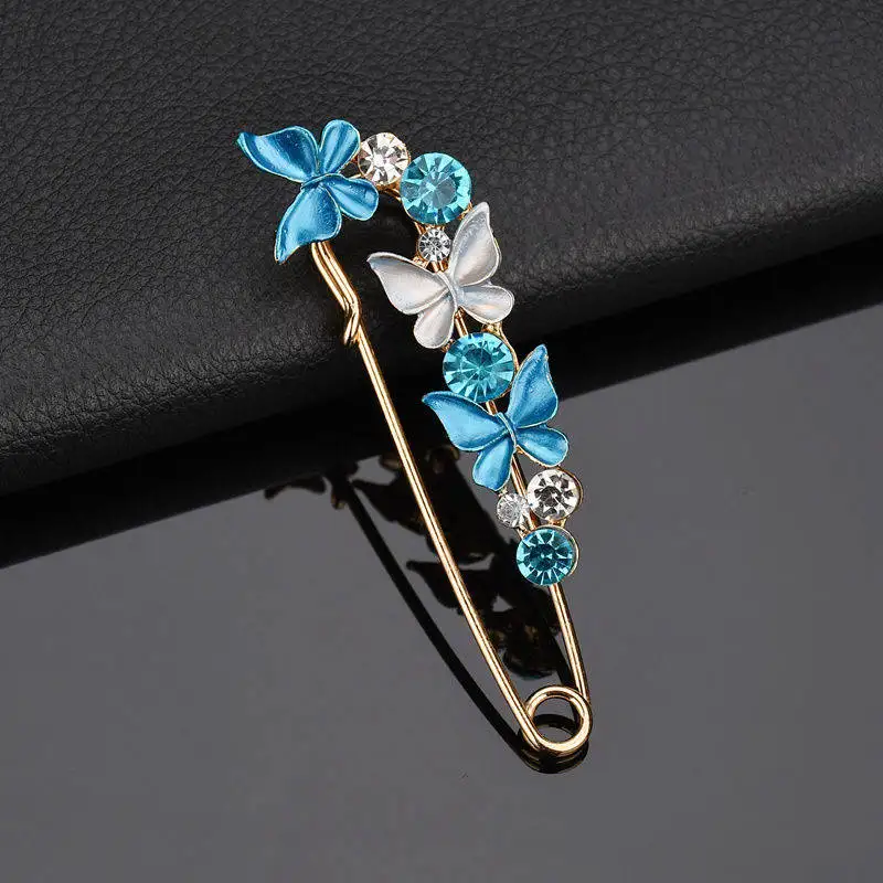 Новые Элегантные Акриловые Броши Ranzwal в форме бабочки для женщин Стразы булавка