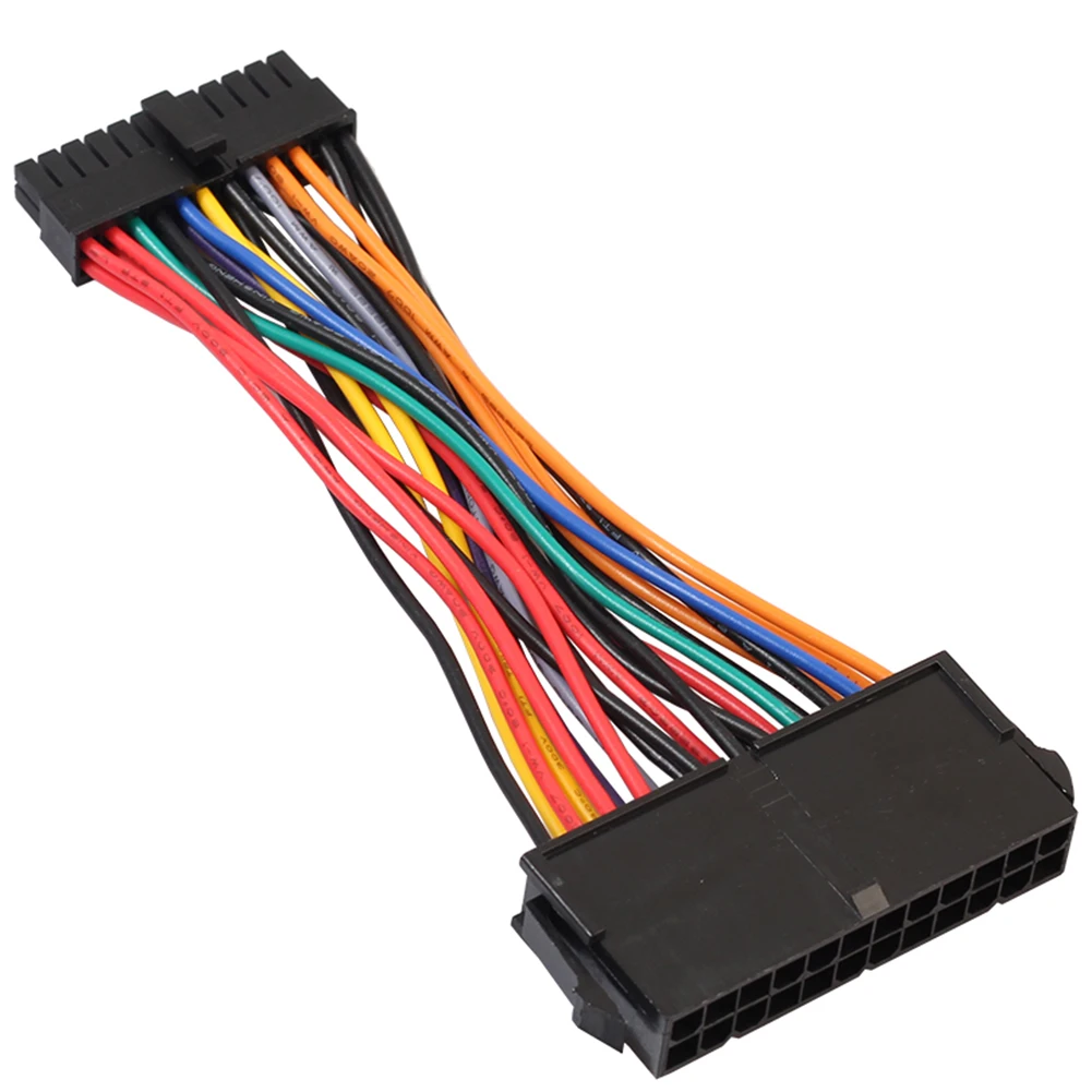 

1pc 24Pin Female to Mini 24P Male Internal Power Adapter Converter Cable Wire for DELL 780 980 760 960 PC Match Common ATX PSU