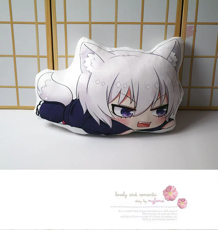 Kamisama love Подушка Игрушка Аниме Tomoe короткие плюшевые мягкие милые лисы кукла Двусторонняя наволочка 30x50 см для подарка