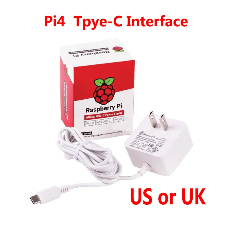 Raspberry Pi 4 model B официальная мощность 5 в 3 А Type C 4B питание|Демонстрационные стенды| |