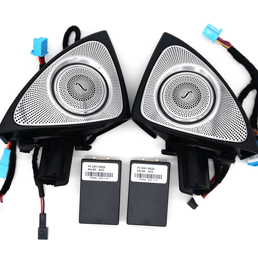 64 цвета 3D вращающийся твитер для Mercedes Benz C GLC E S class W205/W213/W222/X253/W177 RGB Светодиодный