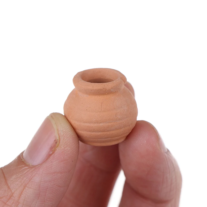 

1:12 Mini Ceramics Flowerpot Simulation Furniture Flower Pot for Doll House Decoration 1/12 Dollhouse Miniature Accessories