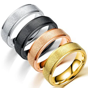 Набор мужских и женских колец из нержавеющей стали 6 мм | Украшения аксессуары