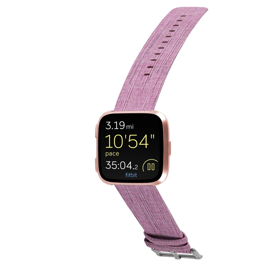

For Fitbit Versa 2 Band Canvas Fabric Replacement Watch Strap Bracelet for Fitbit Versa 1/2 Lite Smart Watchbands Accessories
