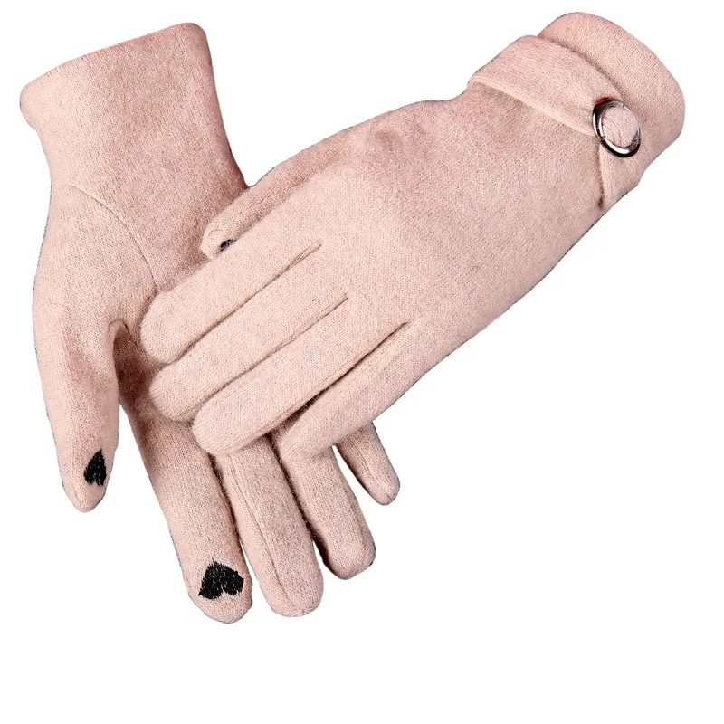 

Vogue of New Fund of 2021 Touch-screen Cashmere Gloves women's Wind Warm Winter Manufacturers Selling Wholesale High-grade Wool