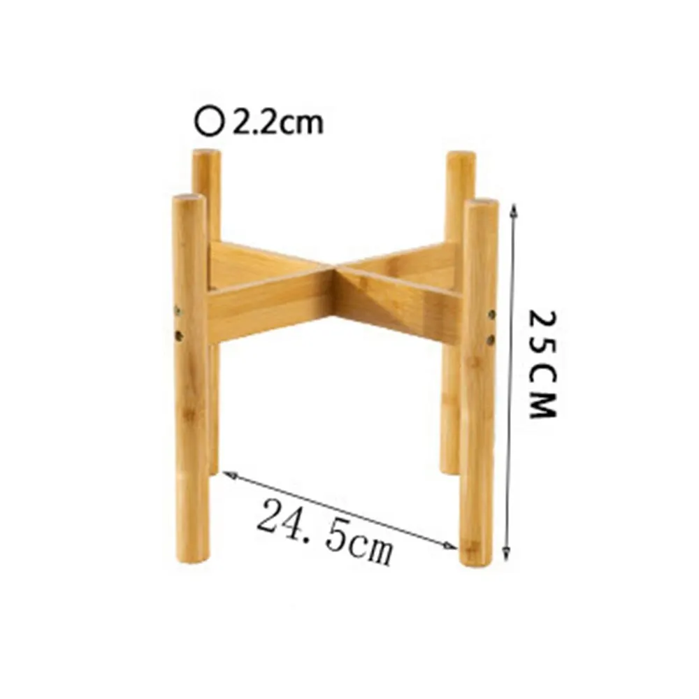 Деревянная четырехногая ваза для цветочных горшков скользящий кронштейн