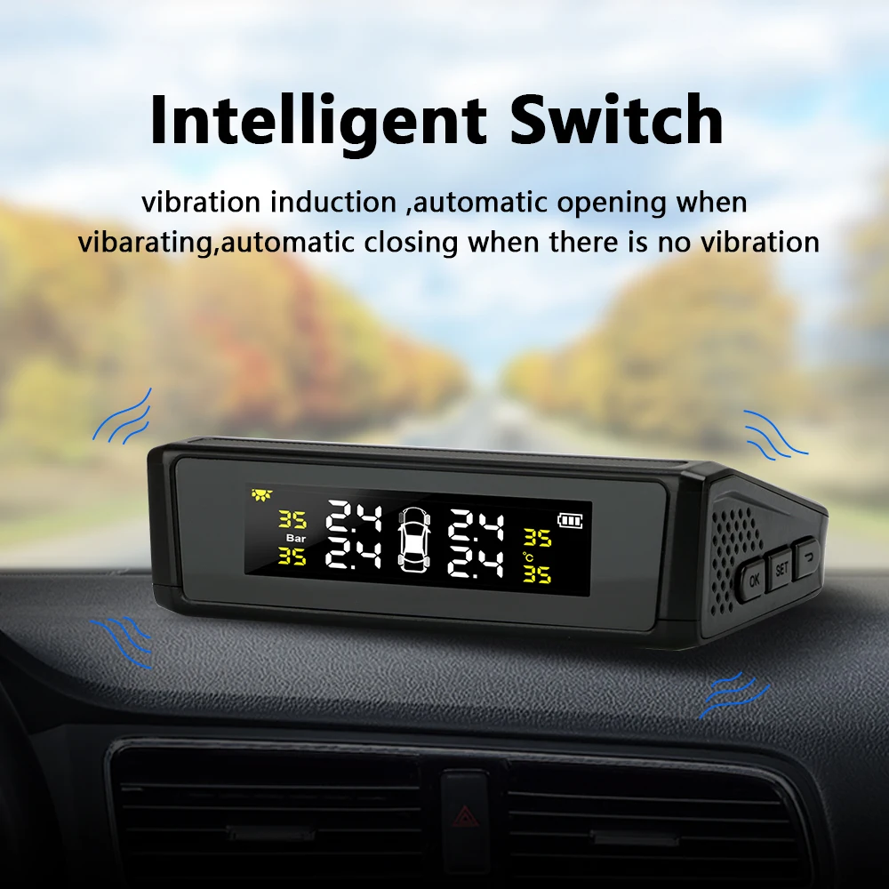 Vtopek Солнечная TPMS автомобильная система контроля давления в шинах Тестер
