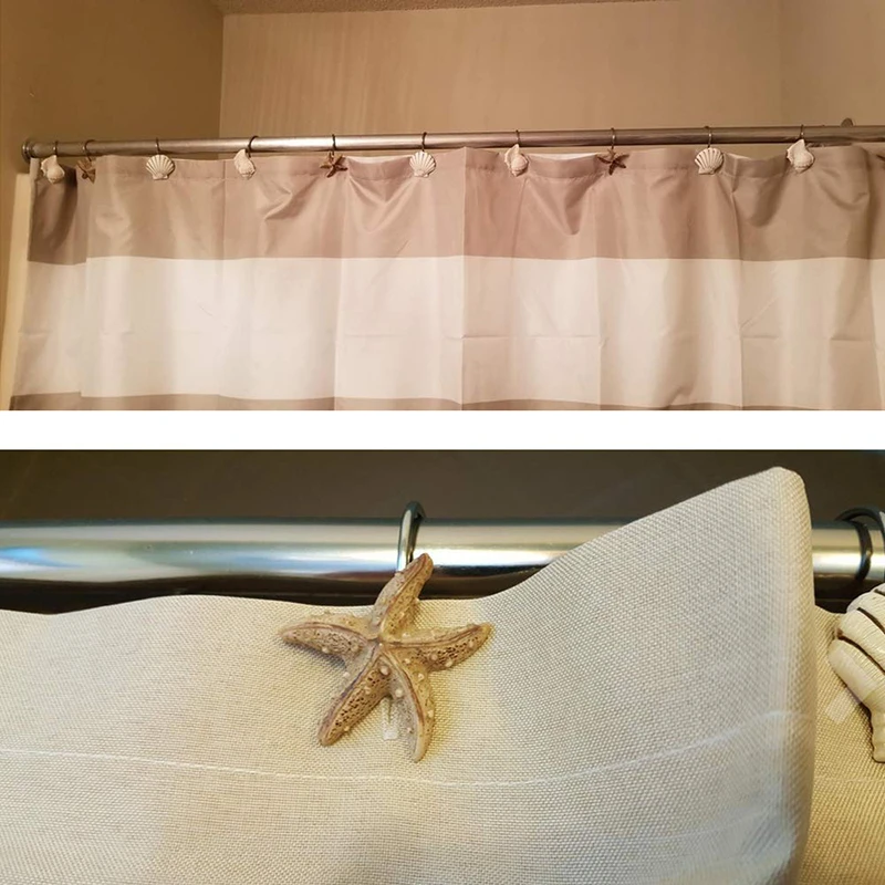 12 шт. металлические занавески для душа из нержавеющей стали | Дом и сад