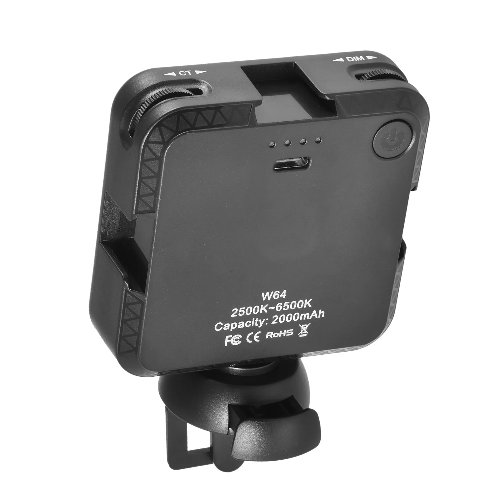 Светильник для видеосъемки Type c регулируемый портативный светодиодный