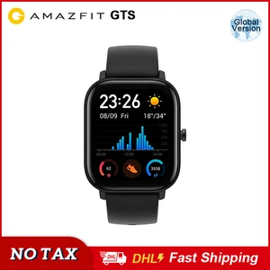 Global version amazfit gts smart watch 5atm waterproof swimming smartwatch built-in gps battery music control for android phone 1 Item image