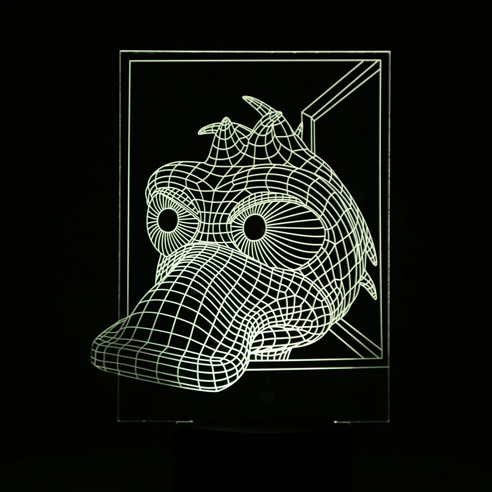 Энергосберегающий USB светильник или иллюзионный с питанием от аккумулятора 3D