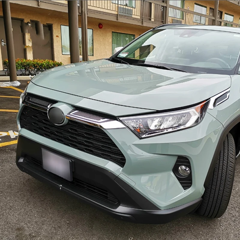 Для Toyota Rav4 Hybrid XA50 2019 2020 ABS Хром Передняя Центральная сетчатая решетка крышка