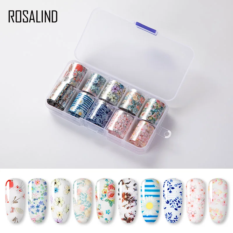 Sticker 4 ROSALIND переводной Гель-лак для ногтей с наклейкой гель для ногтей Гибридный Праймер УФ лампа для маникюра Полупостоянный Гель-лак для нейл-арта - Цвет: Sticker 4