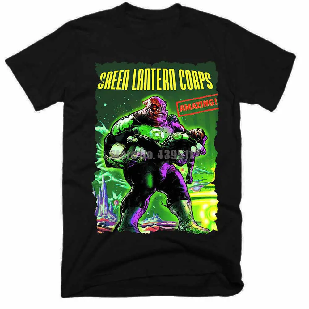 

Green Lantern Corps Movie Men Tshirt Hip Hop Harajuku T Shirt Sexy Girl Tee Shirt Black And White T-Shirt Tops For Man