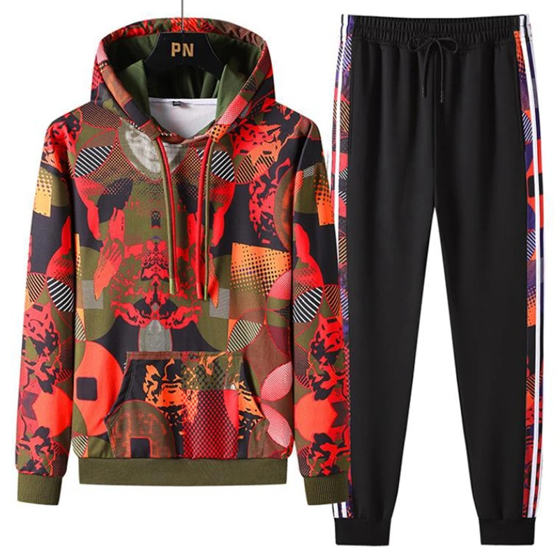 

Новинка Осень-зима 2021 мужской европейский и американский спортивный свитер с Мозаичным принтом для отдыха