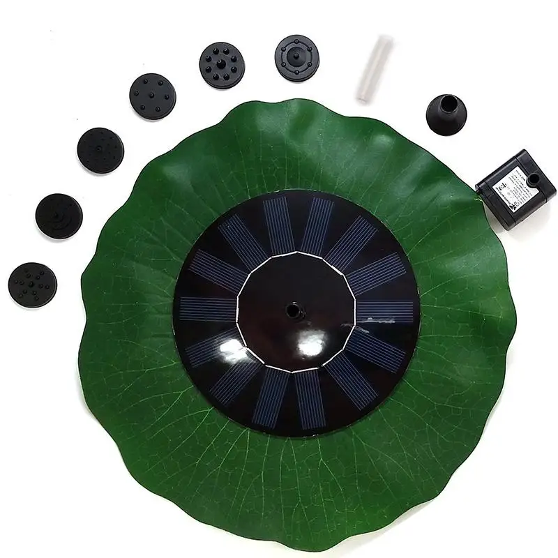 

Lotus Leaf Solar Fountain Water Floating Fountain Garden Pool Pond Solar Fountain Solar Fountain Pump Home Outdoor Decoration