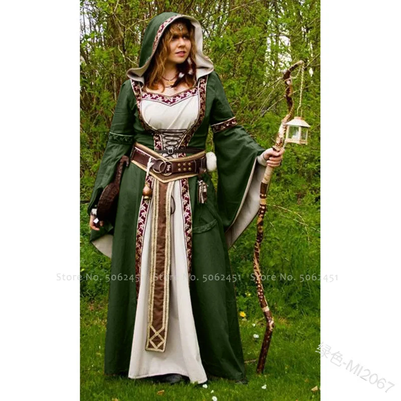 Средневековый Хэллоуин для женщин Королева вечерние платья эльф ретро с